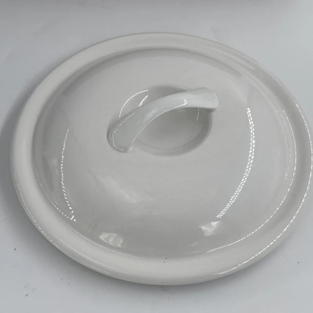Corelle Coordinates 8.5 Inch White 1.5 Qt. Stoneware Casserole LID ONLY Vintage